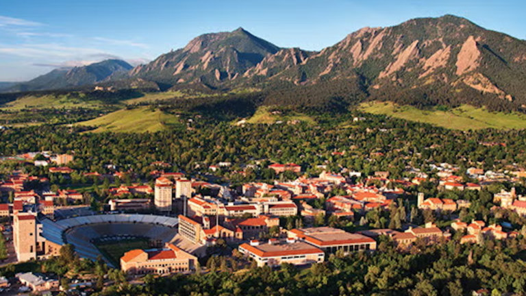 CU boulder ariel view