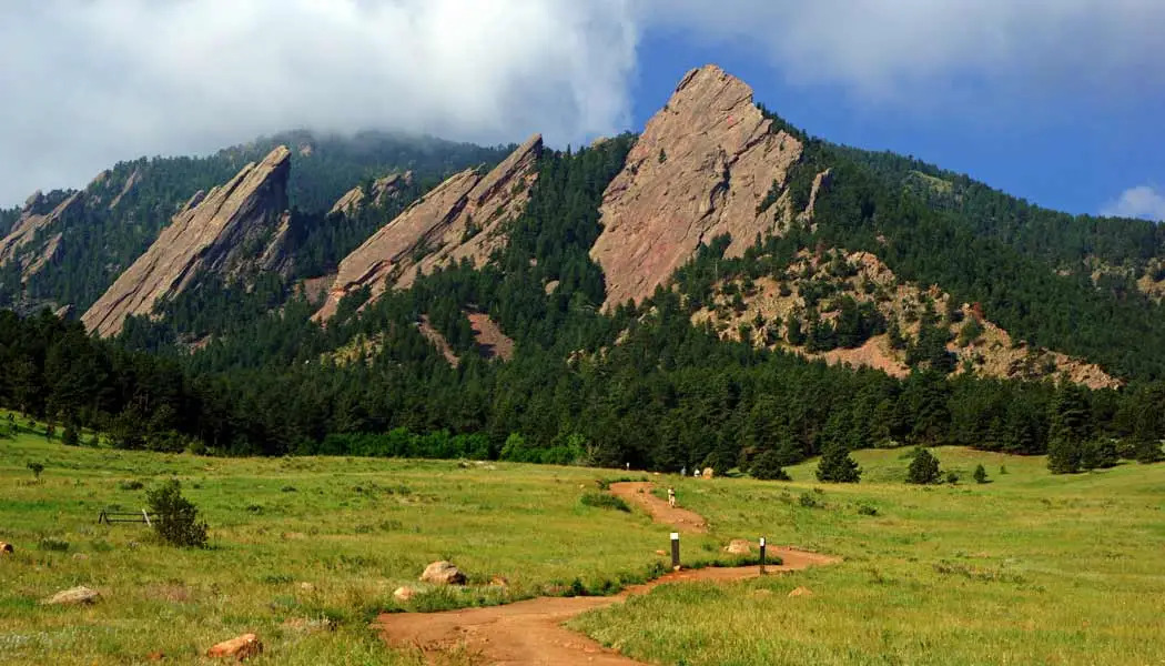 Flatirons mountains in Boulder, Colorado