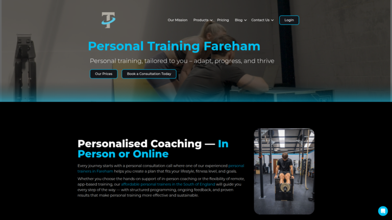 Screenshot of the TraintoAdapt website homepage